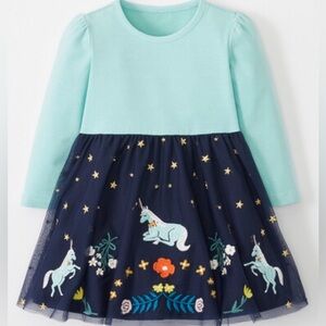 Hanna Andersson Unicorn Dress In Soft Tulle